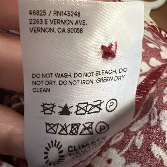 Reformation Rilynn Sleeveless Front Button Mini Dress Flower Girl Size 6 New R26 - Picture 12 of 12